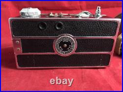 Argus Vintage Camera & Set Rolleinar Lens Leather Case Rolleisoft Range Finder