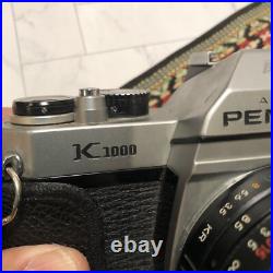 Asahi Pentax K1000 SLR Vintage Camera w 62mm Albinar ADG Lens Strap Cover Tested Asahi Pentax K1000 SLR Vintage Camera w 62mm Albinar ADG Lens Strap Cover Tested
