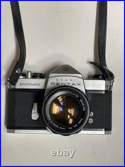 Asahi Pentax Spotmatic 35mm Film Camera Super-Takumar 50mm f/1.4 Lens + Case