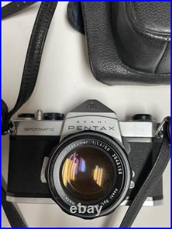Asahi Pentax Spotmatic 35mm Film Camera Super-Takumar 50mm f/1.4 Lens + Case