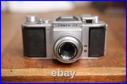 Asahi Tower 23 Vintage 35mm Camera with Takumar 50mm f 3.5 lens antique