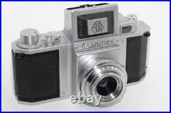 Asahiflex Ia early Japanese SLR camera. Takumar 50mm f3.5 lens. Circa 1953. MINT