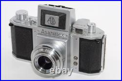 Asahiflex Ia early Japanese SLR camera. Takumar 50mm f3.5 lens. Circa 1953. MINT