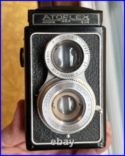 Atoms Atoflex Rex TLR Film Camera 6x6 with 75mm 4.5 Lens Made in France