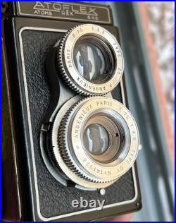 Atoms Atoflex Rex TLR Film Camera 6x6 with 75mm 4.5 Lens Made in France