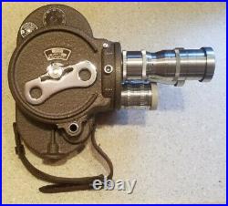 BELL & HOWELL FILMO 16mm Camera, No. 70-DL with3-Lens Turret & Case EXCELLENT