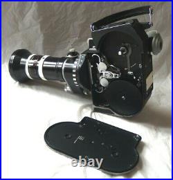BOLEX H16 SBM 16mm Movie Camera & KERN VARIO-SWITAR F=16-100mm BOLEX H16RX Lens
