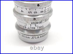 Bausch & Lomb 26mm f/1.9 Animar Balcote Vintage Camera C Mount 16mm Lens