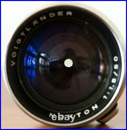 Beautiful Voigtlander Prominent Rangefinder with Nokton 50mm f1.5 Lens