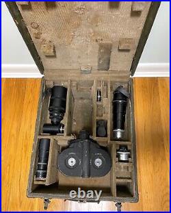 Bell & Howell 35mm WWII Eyemo Bomb Spotter Cine Movie Camera original with5 lenses