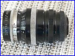 Bell & Howell Telate 2 Inch f/3.5 C Mount Vintage Camera Lens