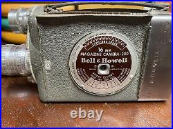 Bell howell 16 mm camera with 3 lenses