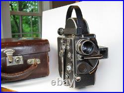 Bolex H16 Deluxe non-reflex 16mm Movie Camera with 25mm f1.4 Switar Lens, Case
