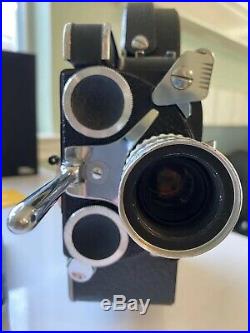 Bolex H16 Reflex 16mm Movie Camera with SOM Berthiot Zoom & 3 other Lenses