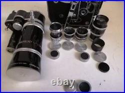 Bolex H16 Reflex REX-3 WithVario-Switar Bolex Kern 18-86mm f2.5 EE RX! 5 lenses