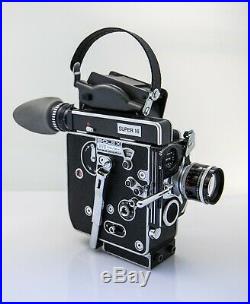 Bolex H16 Super 16 Rex-5 with 13x Viewfinder, Kern f/1.4 50mm lens, plus film