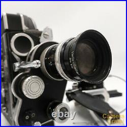 Bolex H8 REX-4 Reflex 8mm Cine Film Camera & 8-36mm f/1.9 Lens Working S8-2924