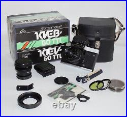 Boxed KIEV-60 TTL Medium Format camera MC Volna 3 lens Vintage Ukraine Arsenal