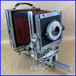 Burke & James Grover 4x5 View Camera With 5 1/2 4.5 Paragon Lens & Case