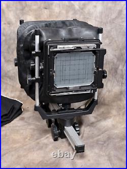 CAMBO SC 4x5 camera + 2 Bellows GSC Chicago Ser. III 10 in. Lens Holders & MORE
