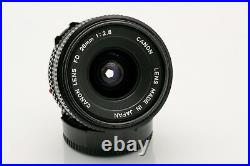 CANON 28mm f2.8 NEW FD mount vintage wideangle manual lens 80s camera old film