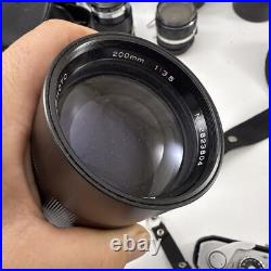 CANON FTb QL 35mm Film Camera SLR Lens & Case Lot READ DESCRIPTION