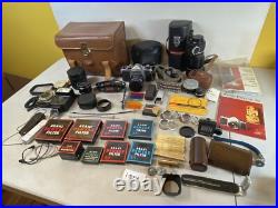 CELEBRITY Pentax Asahi Vivitar Yashiga Sparks lens Vintage Camera acc lot 1C24