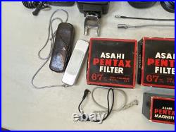 CELEBRITY Pentax Asahi Vivitar Yashiga Sparks lens Vintage Camera acc lot 1C24