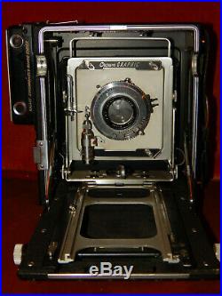 CROWN GRAPHIC 4 X 5 VIEW CAMERA f 4.7 127mm Kodak Ektar Lens Kalart Range Finder