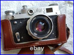 Camera 35mm Tested FED 3 Lens Industar-26 2.8/52mm Rare Vintage rangefinder ussr