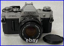 Camera Canon Japan Vintage Ae1 Slr 35mm Film 50mm Lens 11.8 Tested