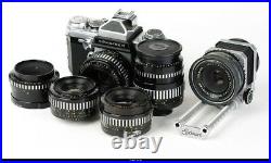 Camera Edixa Rex D Lens Shneider 28mm 35mm 50mm 50mm 50mm 135mm Set