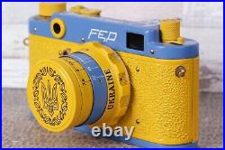 Camera FED-2 Rangefinder 35 mm. Lens 2.8 / 55mm. Leica Exclusive Model Ukraine