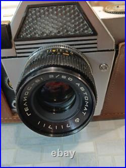 Camera Kiev 10 Avtomat+2 Lens Yupiter-11 4/135 & Gelios-81 2/50. Vintage. Case