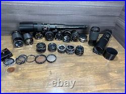 Camera Lens + Filter Lot For Parts or Repair / Untested AS/IS Vintage Mamiya