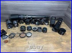 Camera Lens + Filter Lot For Parts or Repair / Untested AS/IS Vintage Mamiya