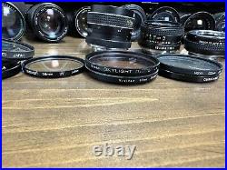 Camera Lens + Filter Lot For Parts or Repair / Untested AS/IS Vintage Mamiya