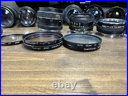 Camera Lens + Filter Lot For Parts or Repair / Untested AS/IS Vintage Mamiya