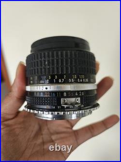 Camera Nikon Nikkor 24mm f/2.8. Lens Vintage Good Condition
