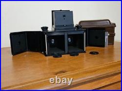 Camera Panoramic SPUTNIK STEREO twin Lens Reflex Vintage Format 6x6 USSR