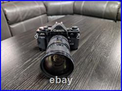 Cannon A-1 Vintage 35mm Classic Camera Black with Lens SLR Untested As Is