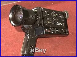 Canon 1014 XL-S -Super 8- 8mm Sound Movie Camera Mint With Lens & Adapters