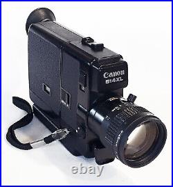 Canon 514XL Super 8 Movie Camera. Fast lens Clear Optics Film Tested MINT