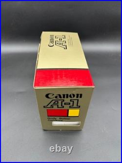 Canon A-1 35mm SLR Film Camera Body Black Original Box Styrofoam Vintage