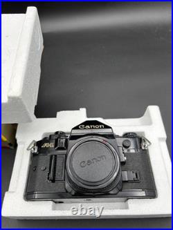 Canon A-1 35mm SLR Film Camera Body Black Original Box Styrofoam Vintage Canon A-1 35mm SLR Film Camera Body Black Original Box Styrofoam Vintage