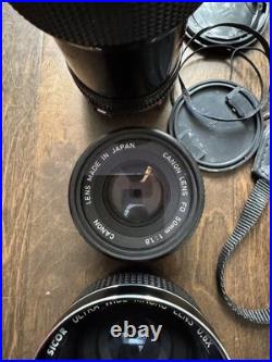 Canon A-1 35mm Vintage SLR Film Camera with Lenses, Case And Accessories TESTED Canon A-1 35mm Vintage SLR Film Camera with Lenses, Case And Accessories TESTED