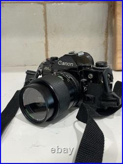 Canon A-1 Black Vintage Film Camera With 28-70mm Lense