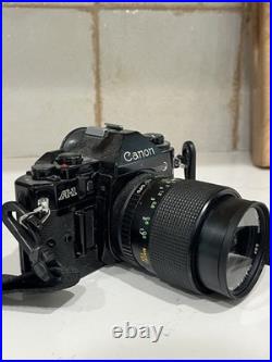 Canon A-1 Black Vintage Film Camera With 28-70mm Lense