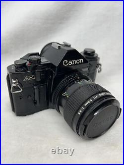 Canon A-1 Vintage Film Camera With 50mm Lens Untested Japan