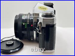 Canon AE-1 35 mm Camera 50mm f1.8 FD Lens & vintage strap FILM Tested